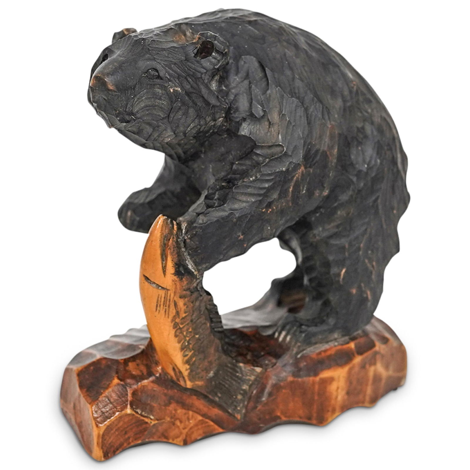 Hand Carved Bear Wooden Sculpture (1 of 6)