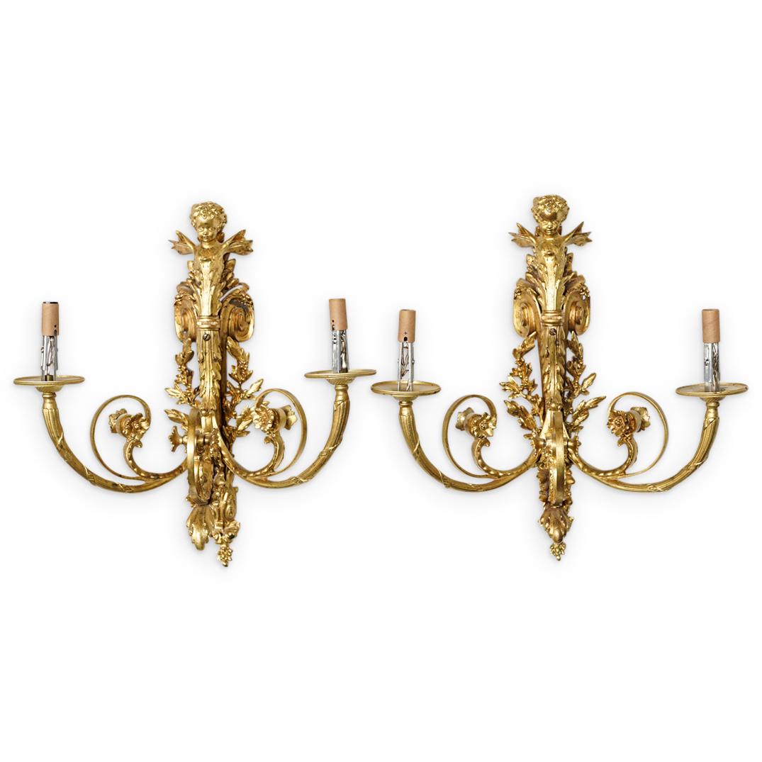 Pair of 19th Cent. French Bronze Sconces (1 of 5)