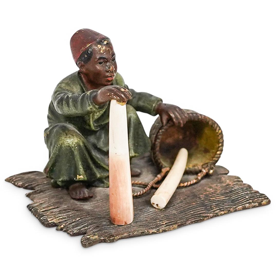 Austrian Orientalist Bronze Merchant Figurine (1 of 3)