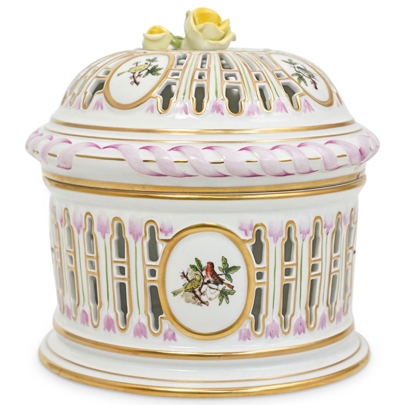 Herend "Rothschild" Porcelain Biscuit Jar (1 of 7)