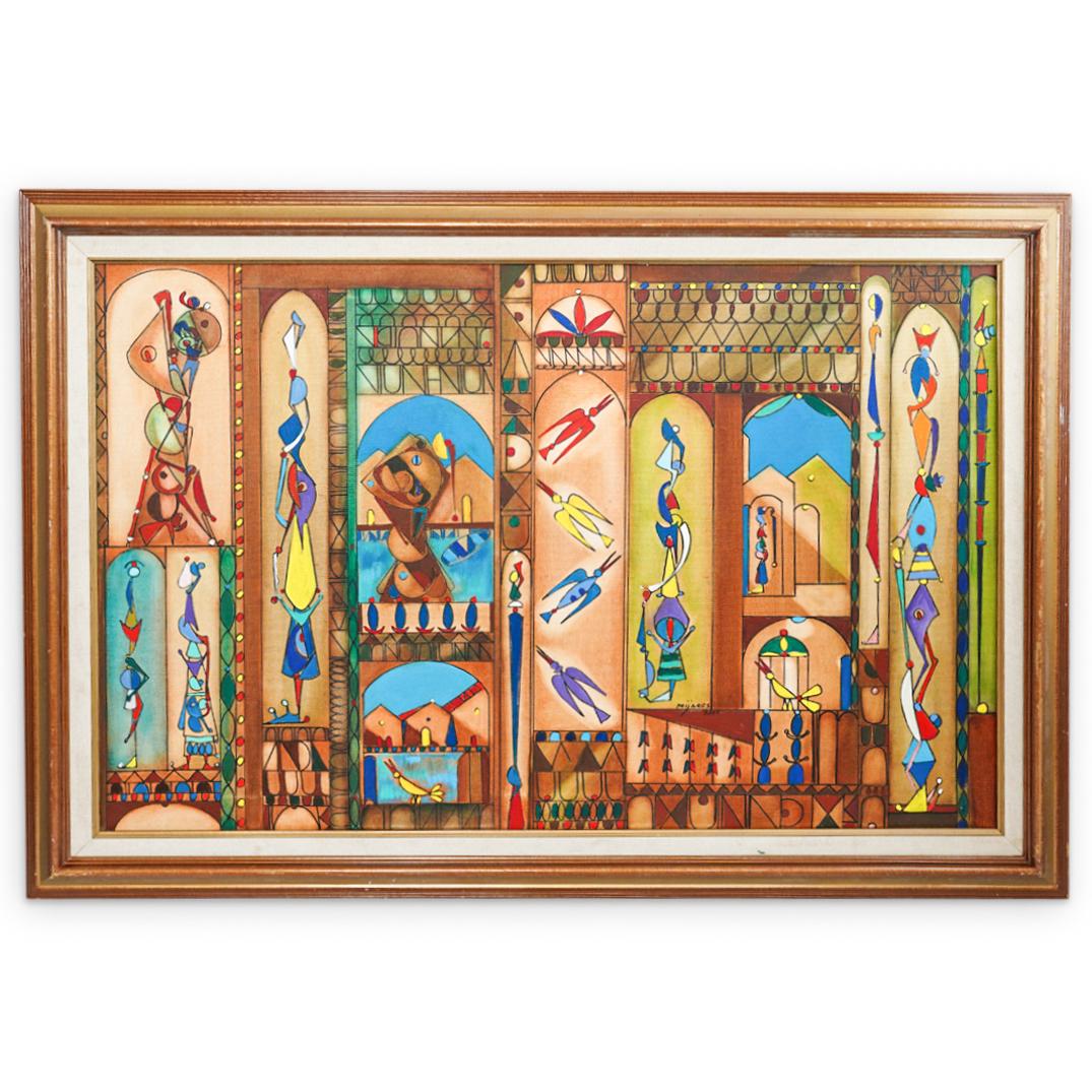 Jose Maria Mijares (Cuban, 1921-2004) Oil On canvas (1 of 10)