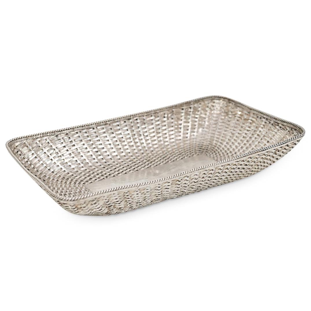Taxco Sterling Silver "Villasana" Woven Basket (1 of 7)