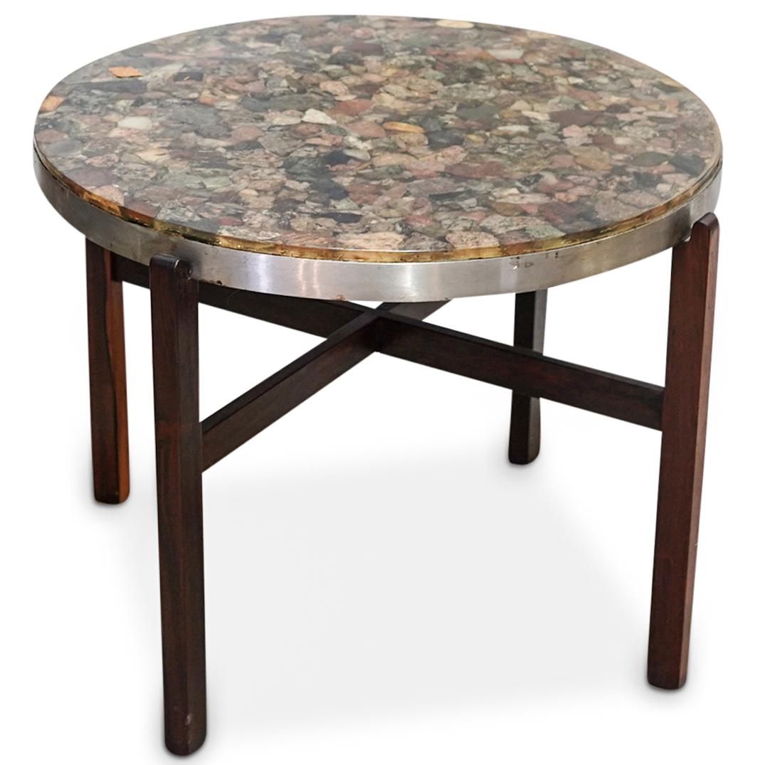 Natural Stone & Resin Accent Table (1 of 7)