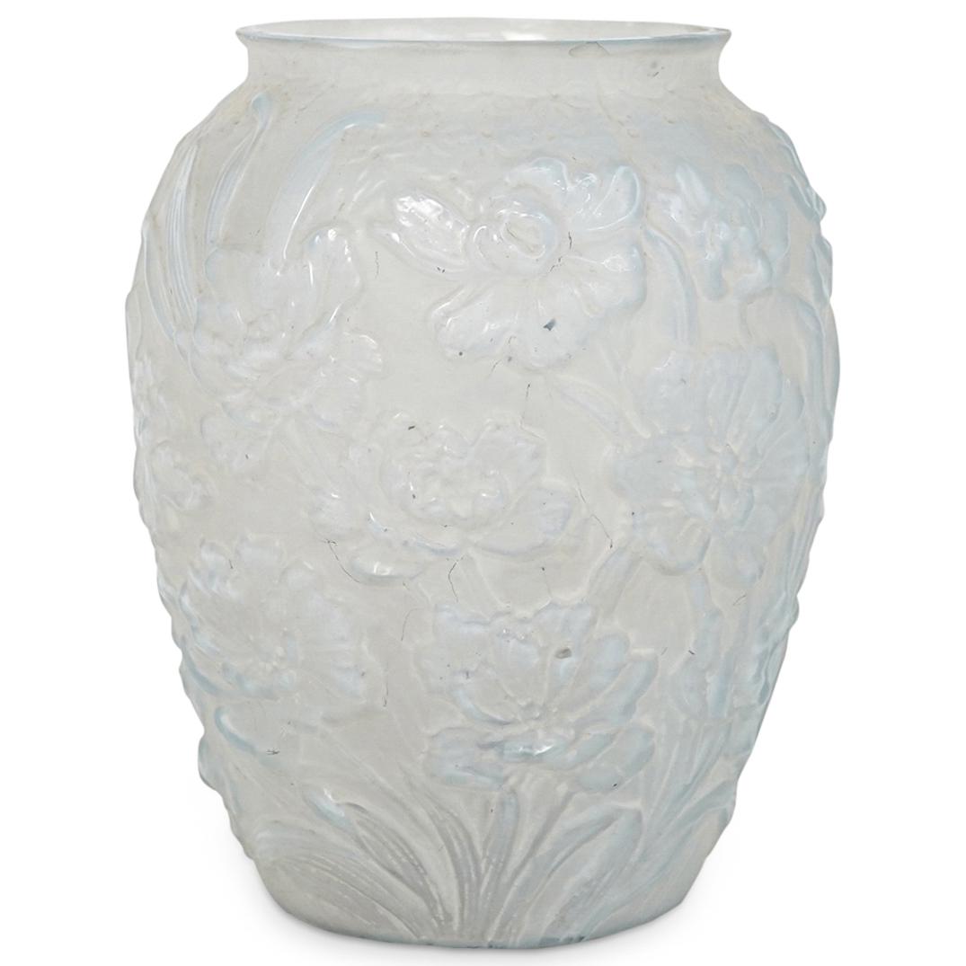 Art Deco Floral Glass Vase (1 of 7)