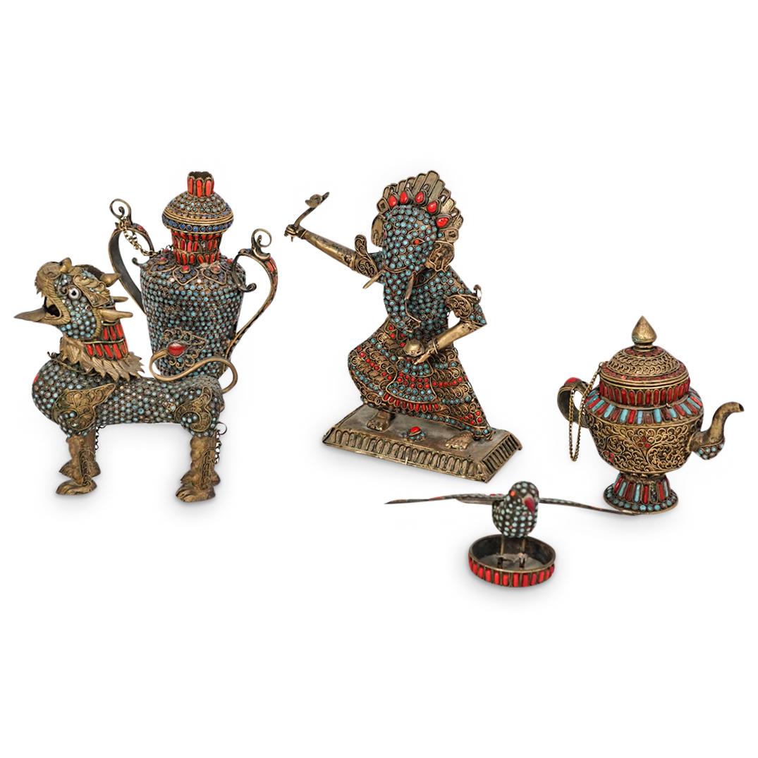 (5Pc) Tibetan Filigree Objects (1 of 10)