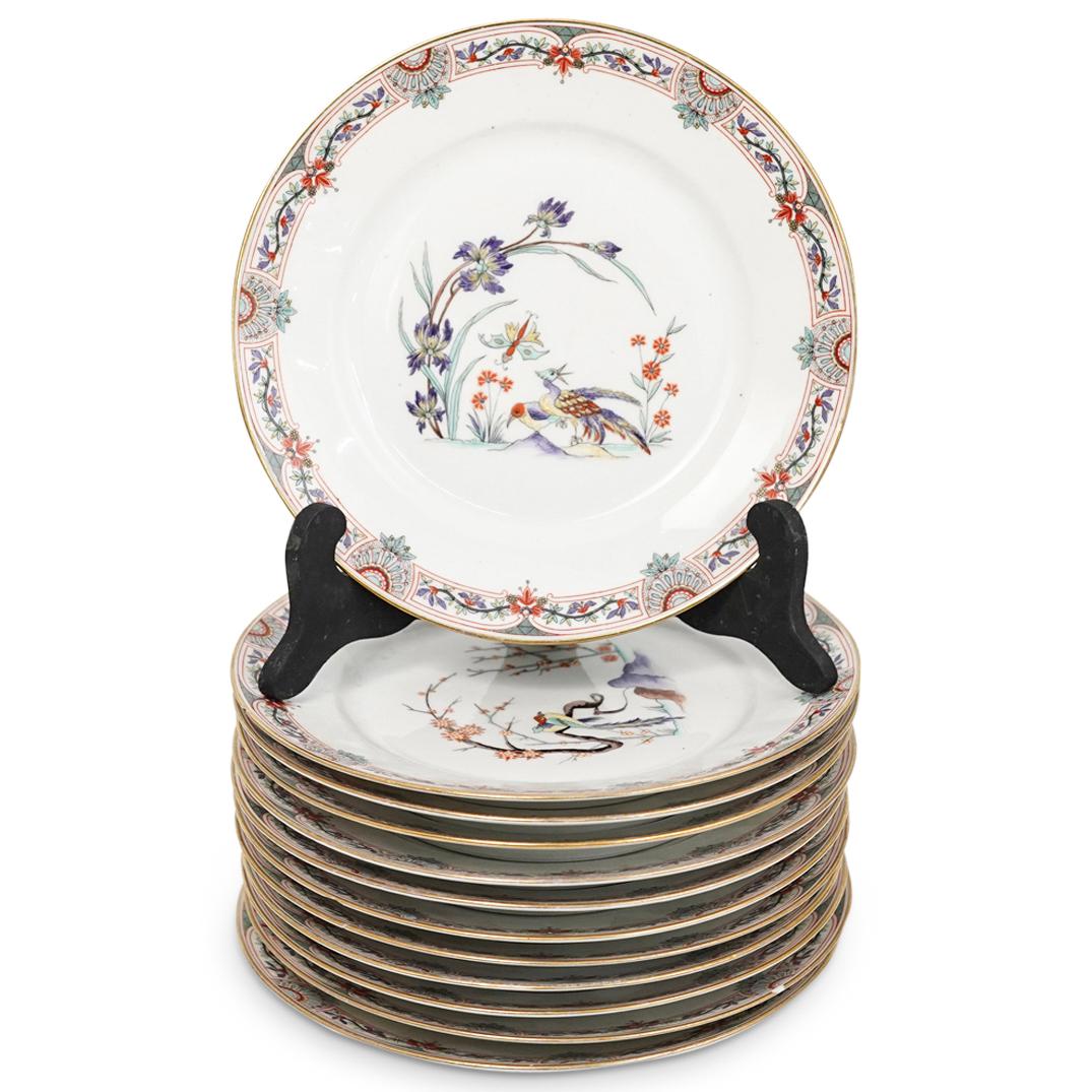 (12Pc) French Chinoiserie Enamel Dish Set (1 of 13)