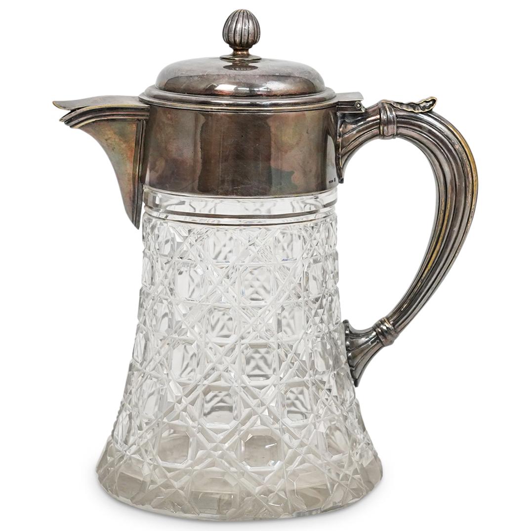 Christofle Silver Mounted Crystal Pitcher (1 of 6)