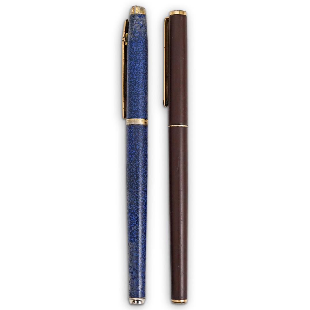 (2 Pc) Vintage French Mont Blanc & Elisse Ink Pens (1 of 6)