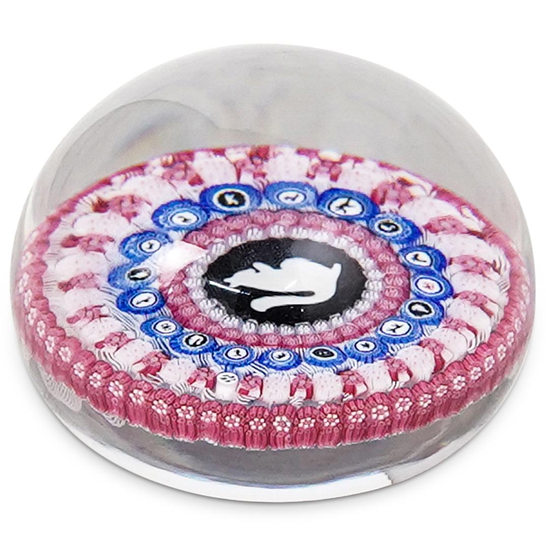 Vintage Baccarat Squirrel Millefiori Paperweight (1 of 6)