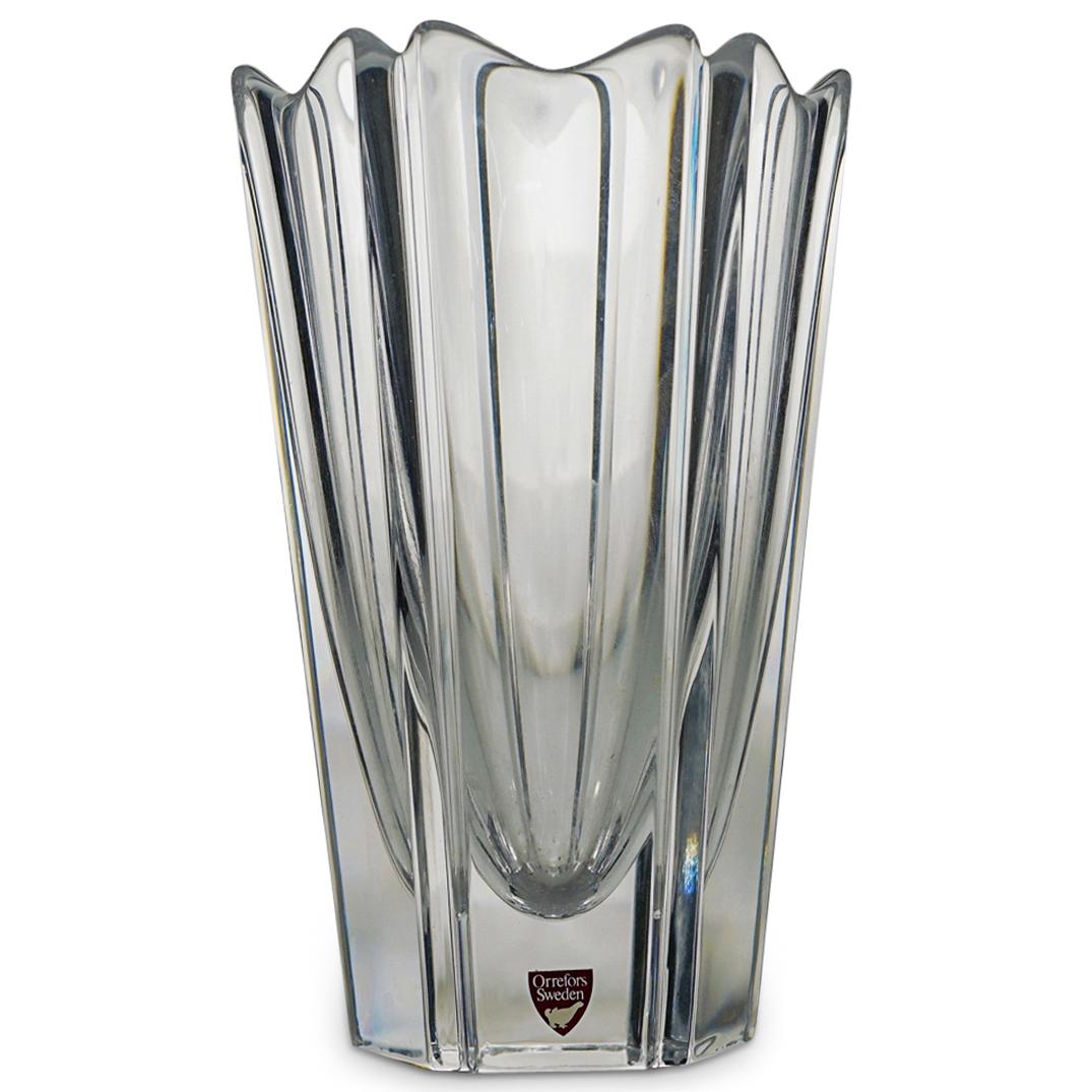 Orrefors Crystal Clear Vase (1 of 4)