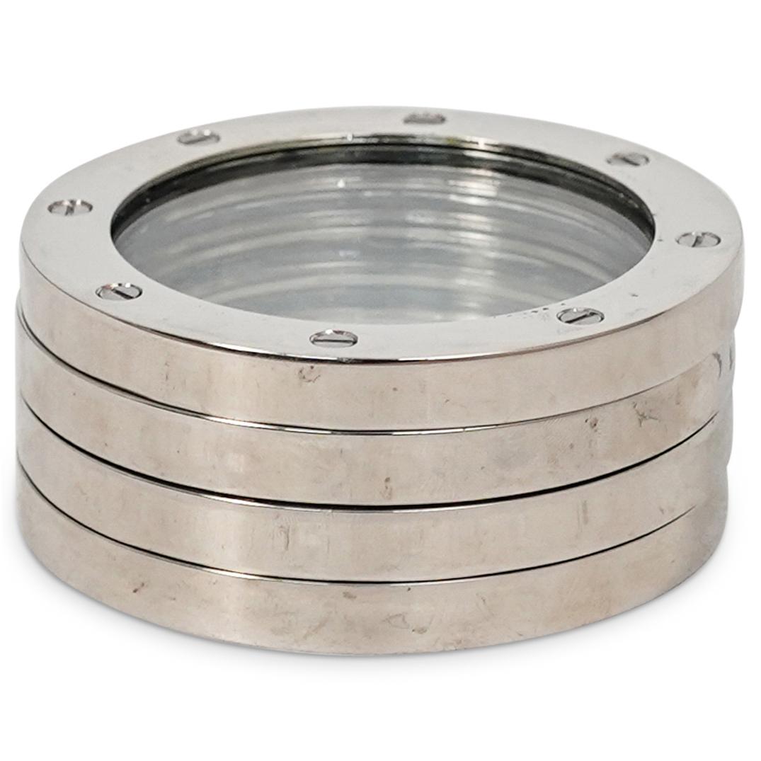 (4Pc) Cartier Style Chrome Coaster Set (1 of 4)