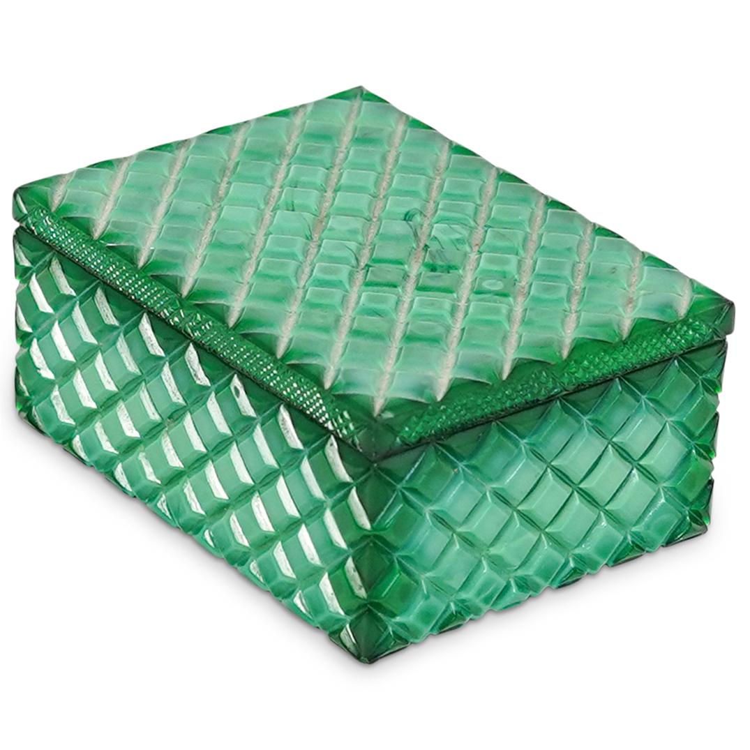 Malachite Glass Rectangular Jewelry Box (1 of 6)
