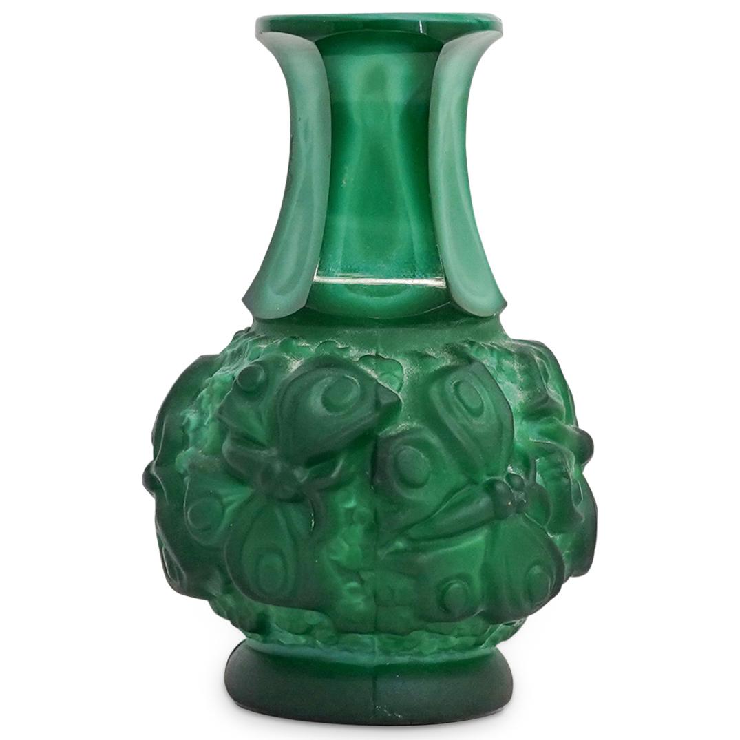 Malachite Glass Small Vase (1 of 4)