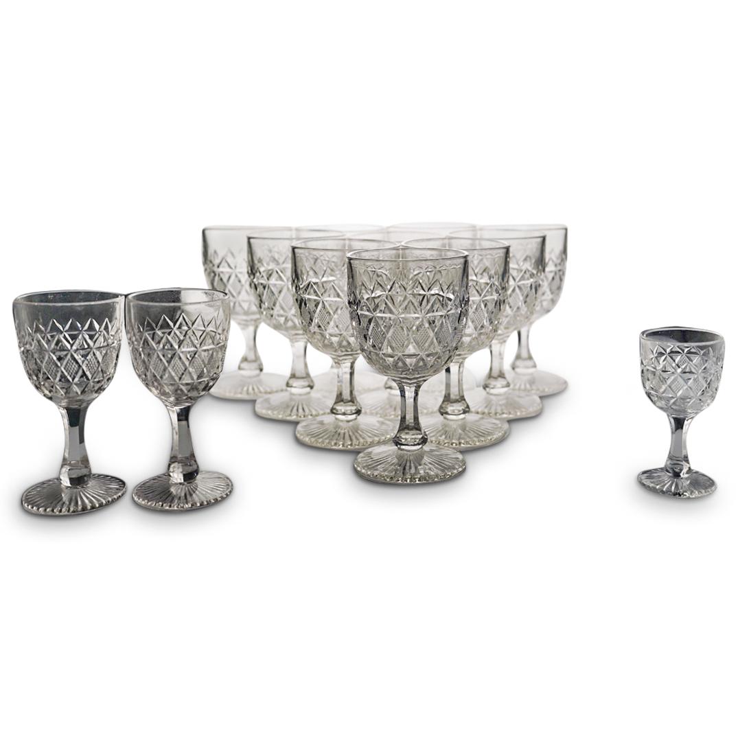 (13Pc) Cut Glass Stemware Set (1 of 7)