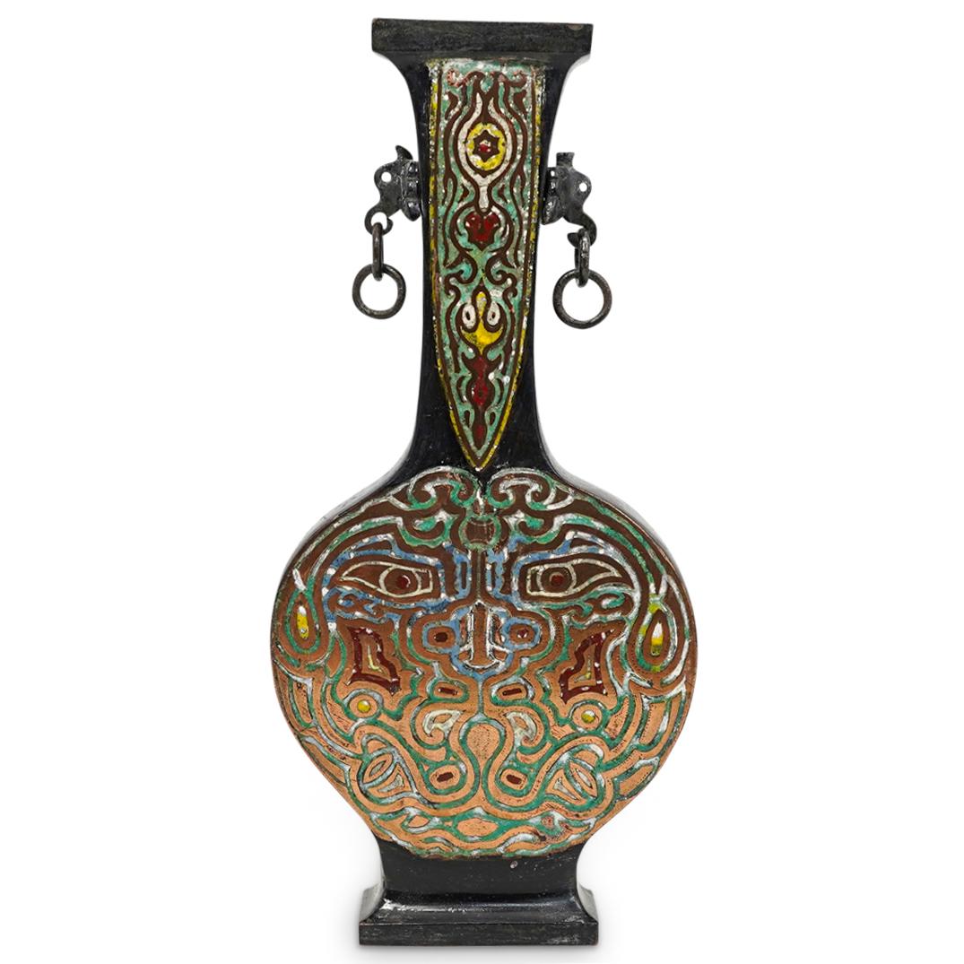 Antique Chinese Champleve Bronze Vase (1 of 8)
