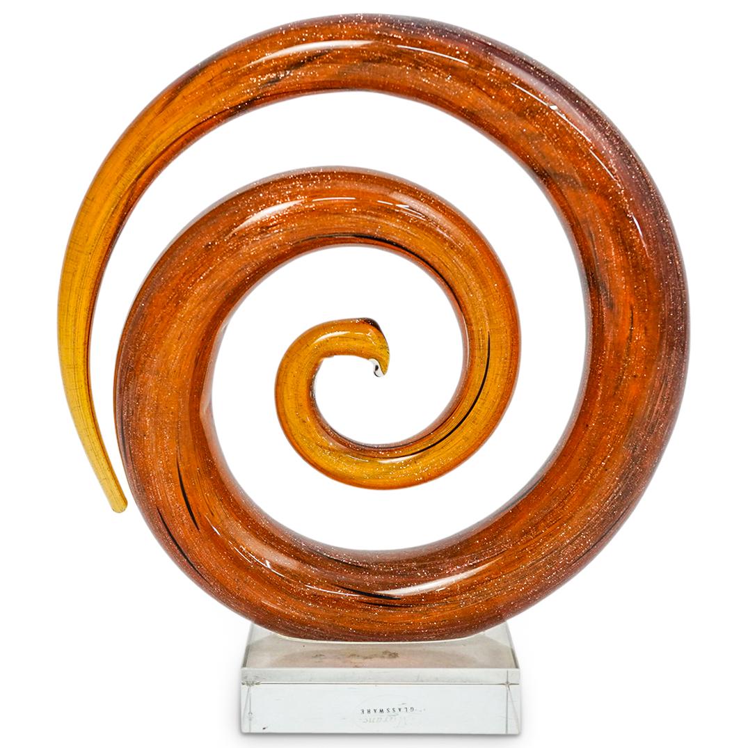 Murano Art Glass Swirl Sculpture (1 of 4)