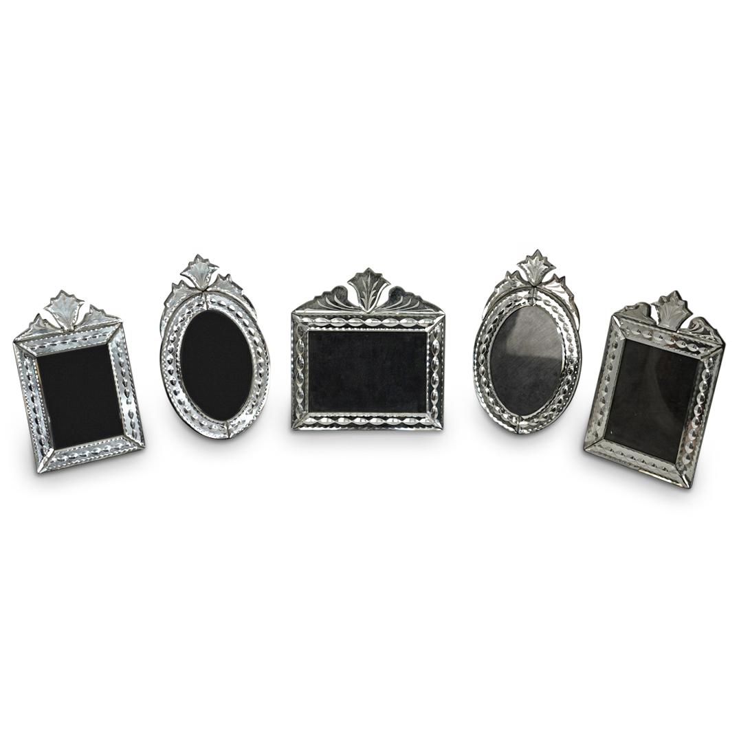 (5 Pc) Venetian Style Mirror Photo Frame Grouping Set (1 of 7)