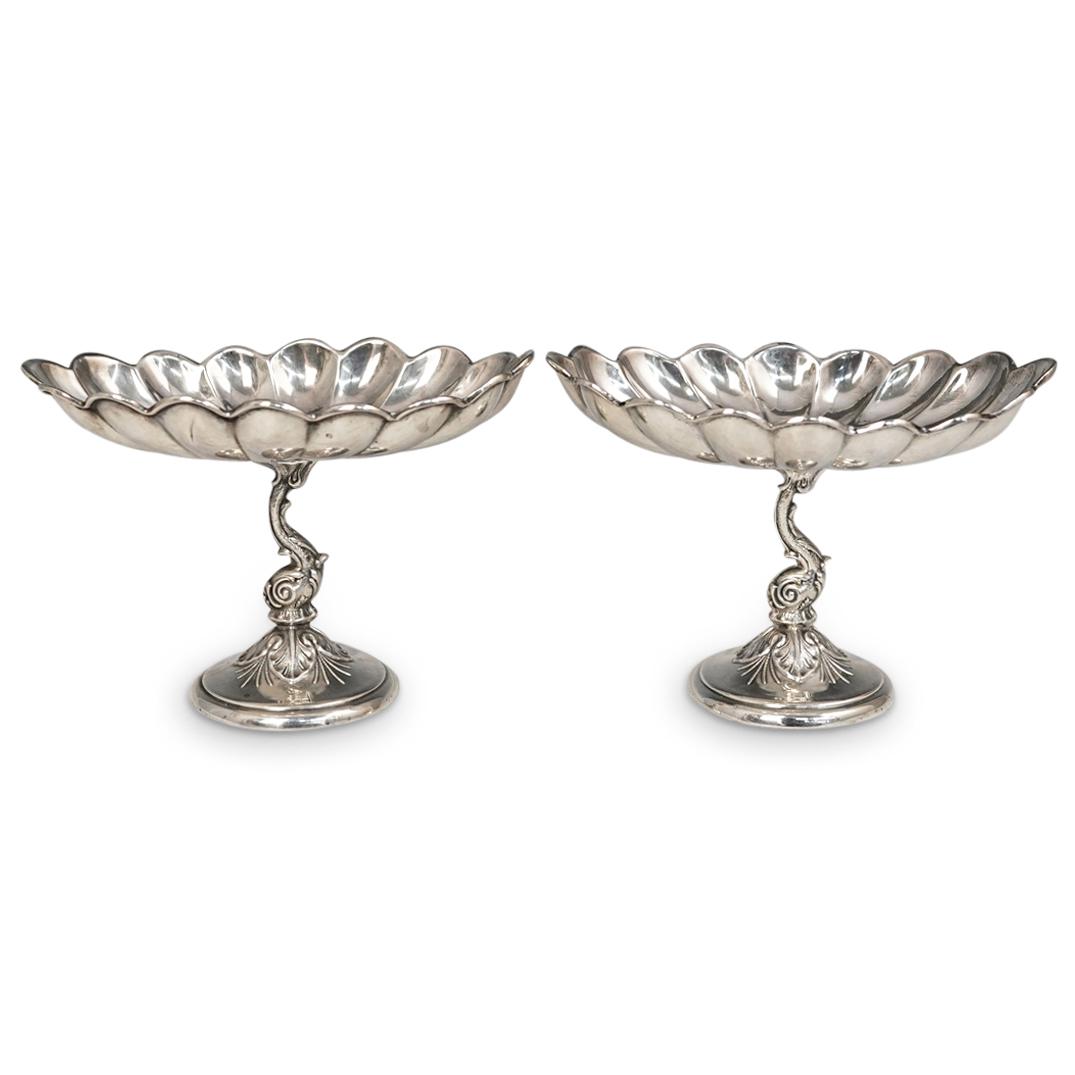 Camusso Sterling Silver Dolphin Pedestal Dishes (1 of 4)
