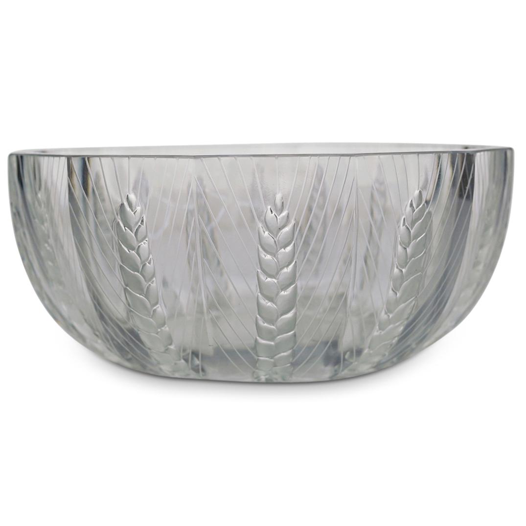 Lalique Crystal Bowl w/ Wheat Pattern (1 of 5)