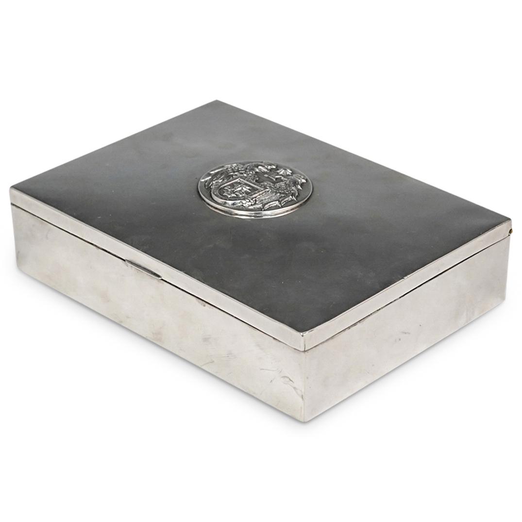 Welsch Sterling "Lima Coat of Arms" Jewelry Box (1 of 9)