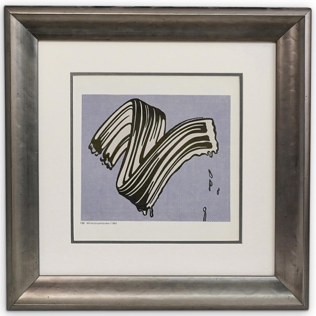 Roy Lichtenstein (1923-1997) "White Brush Stroke Offset (1 of 4)