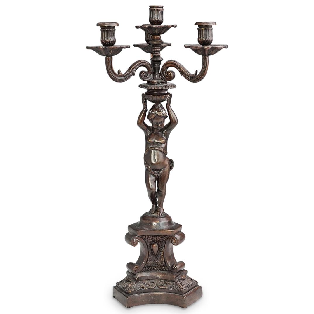 Maitland Smith Bronze Cherub Candelabra (1 of 8)