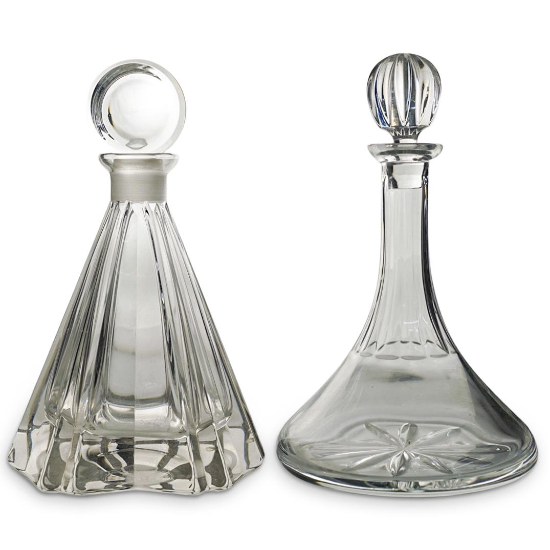 (2 Pc) Pair of Liquor Glass Decanters (1 of 9)