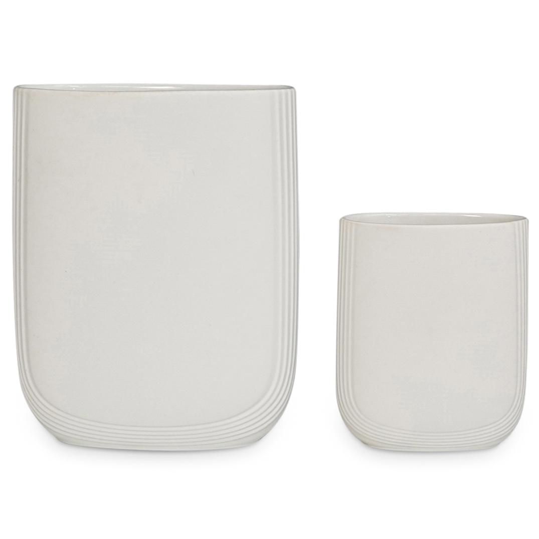 (2 Pc) Rosenthal White Bisque Porcelain Vases (1 of 7)