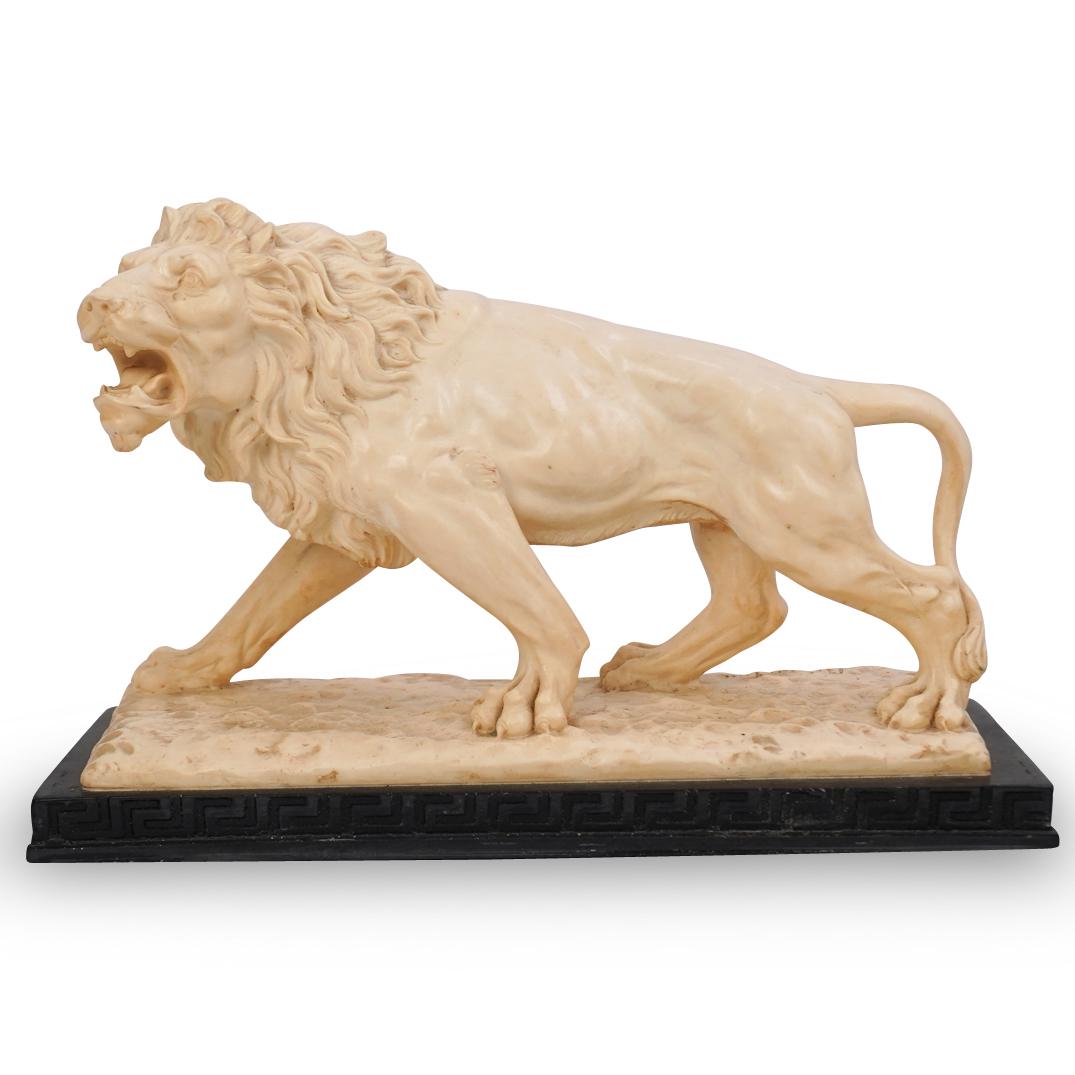 A. Santini Lion Marble Composite Statue (1 of 4)