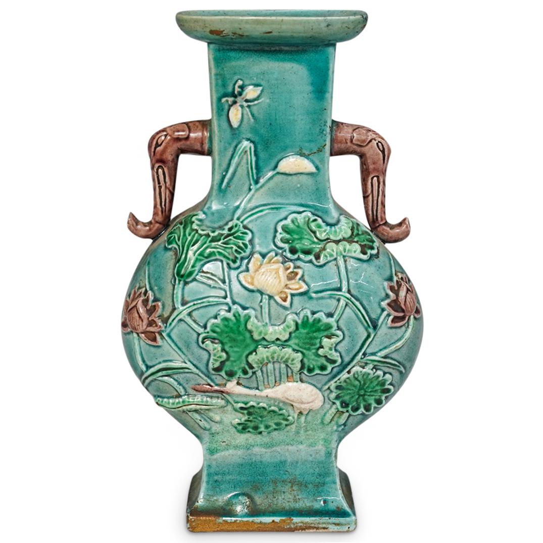 Chinese Glazed Small Ceramic Vase (1 of 5)