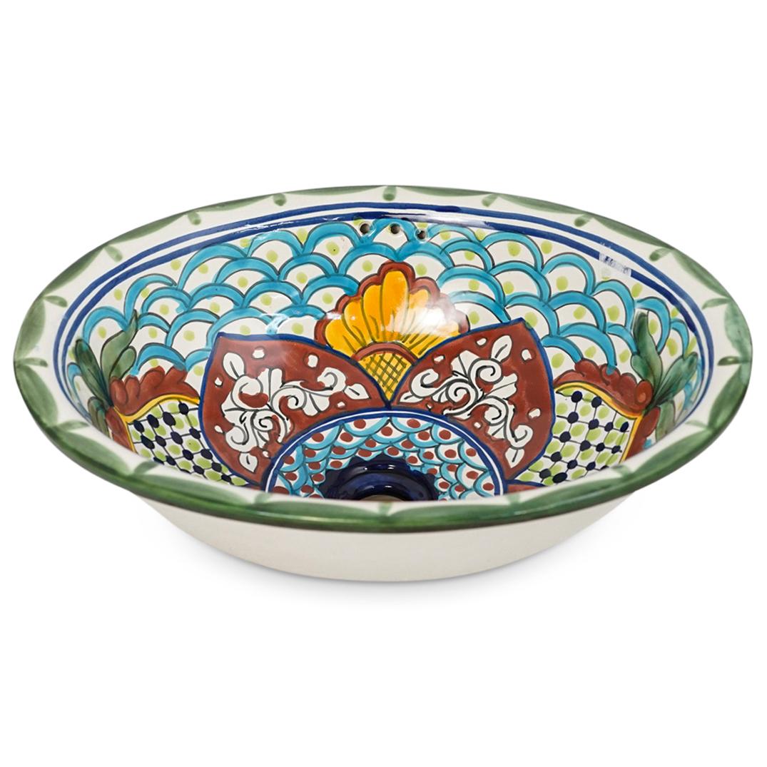 Signed Talavera Porcelain Oval Sink (1 of 8)