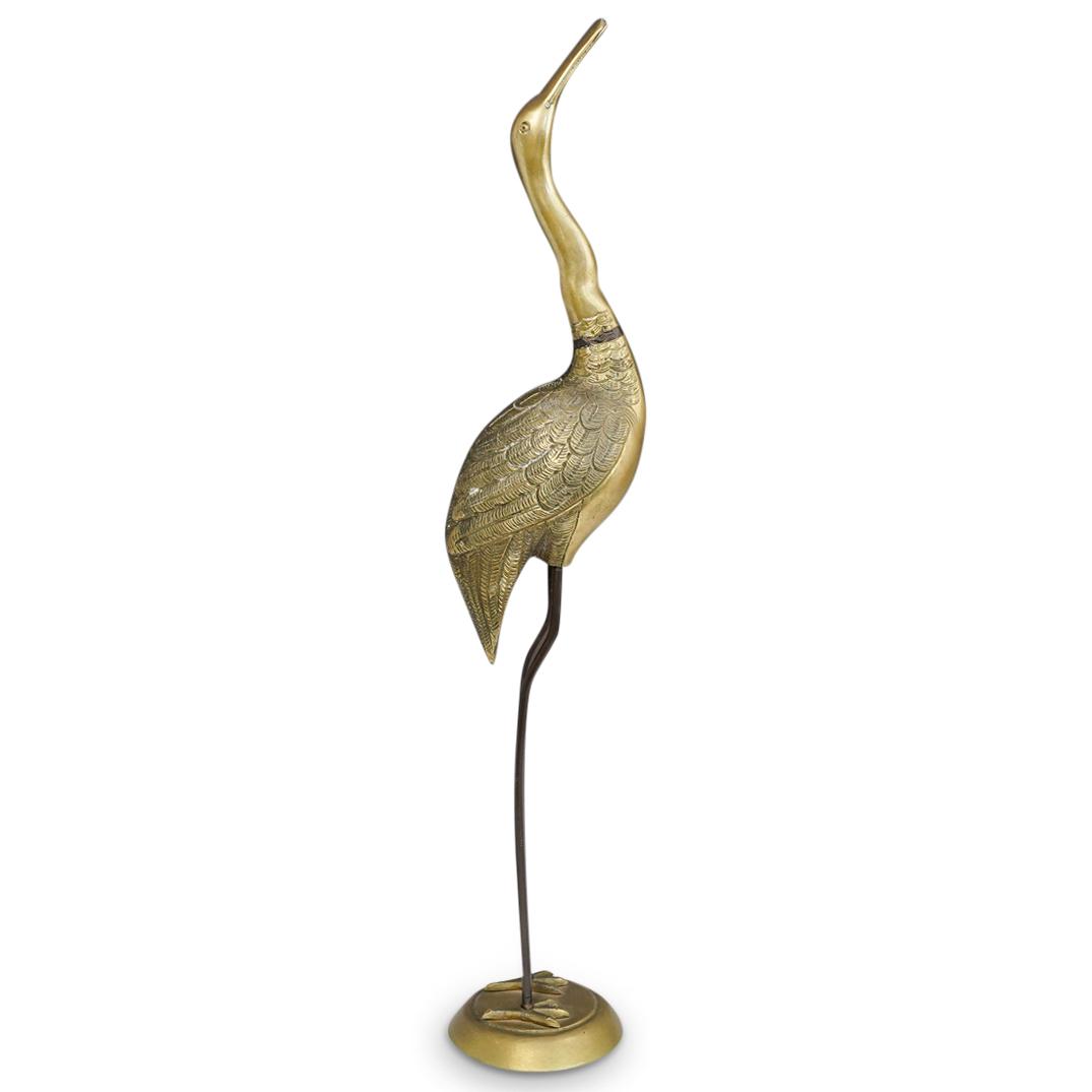 Crane Bird Brass Sculpture (1 of 7)
