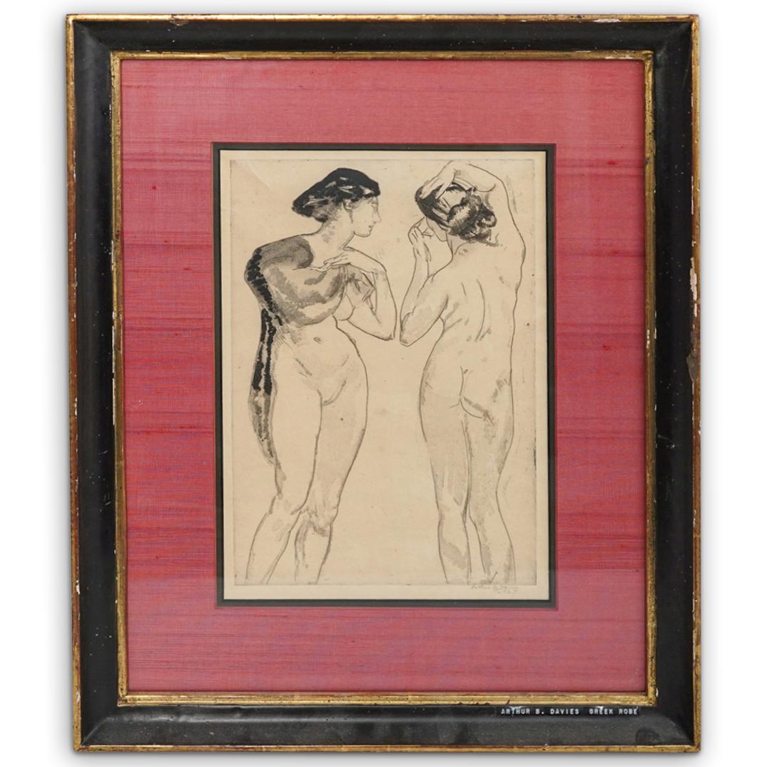 Arthur B. Davies "Greek Robes" Aquatint (1 of 8)