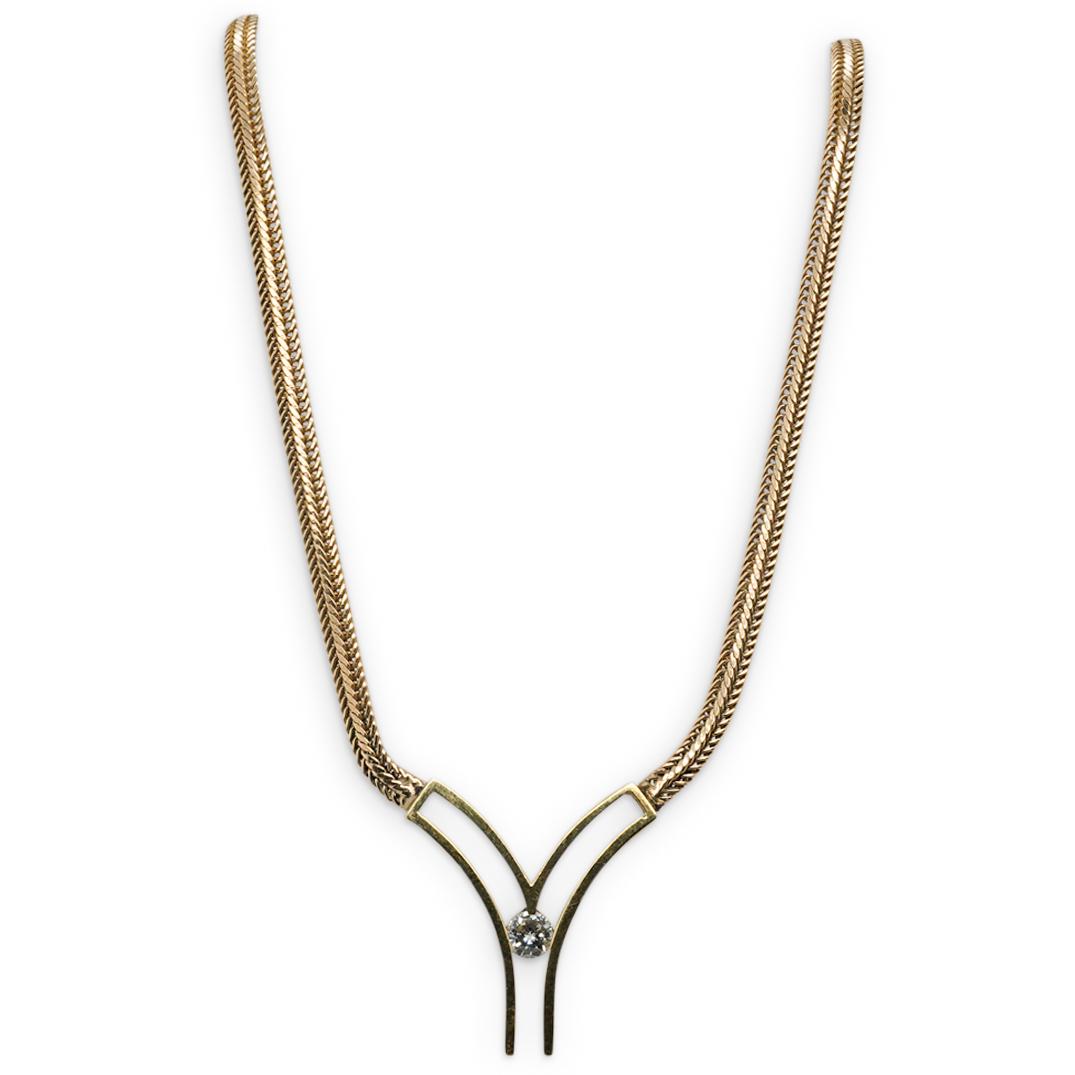 Jose Hess Designer 14K Gold & Diamond Necklace (1 of 5)