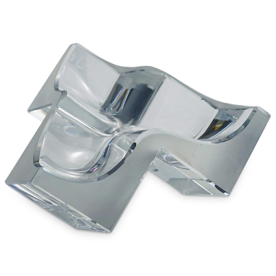 Daum France Geometric Crystal Ashtray (1 of 5)