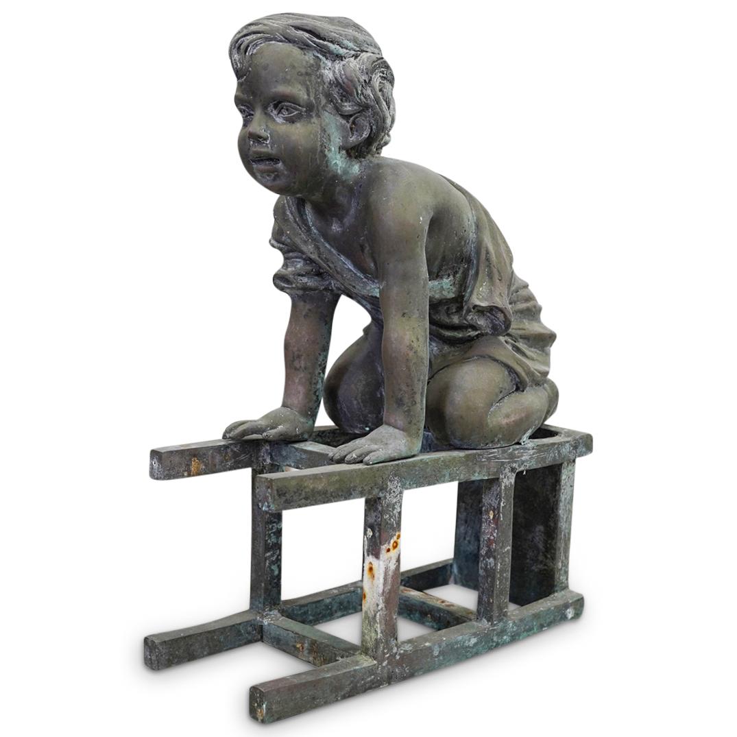 Bronze Figural Garden Statue (1 of 4)