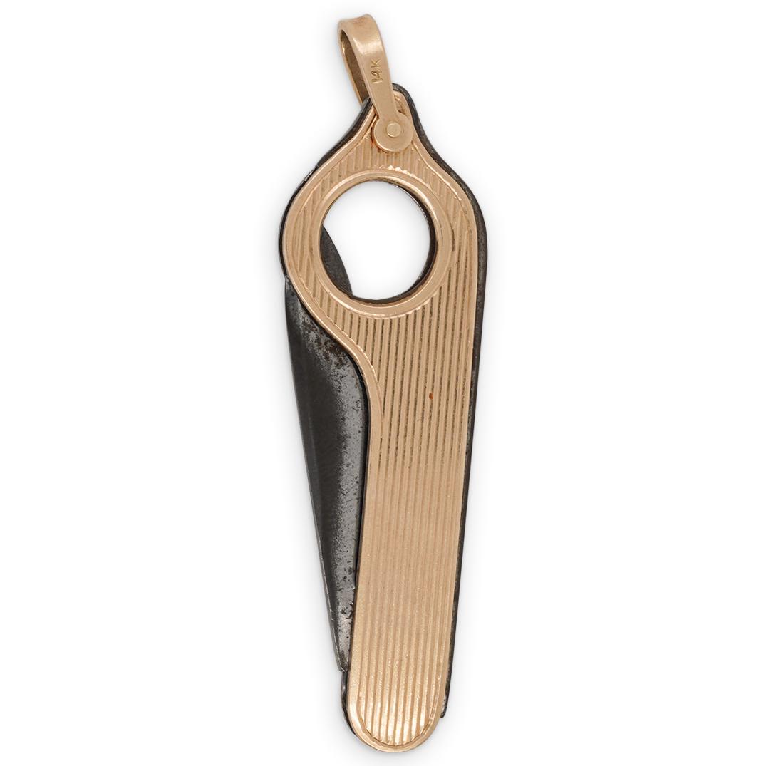 14Kt Yellow Gold Cigar Cutter - 2