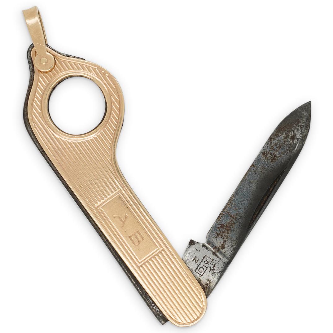 14Kt Yellow Gold Cigar Cutter - 4