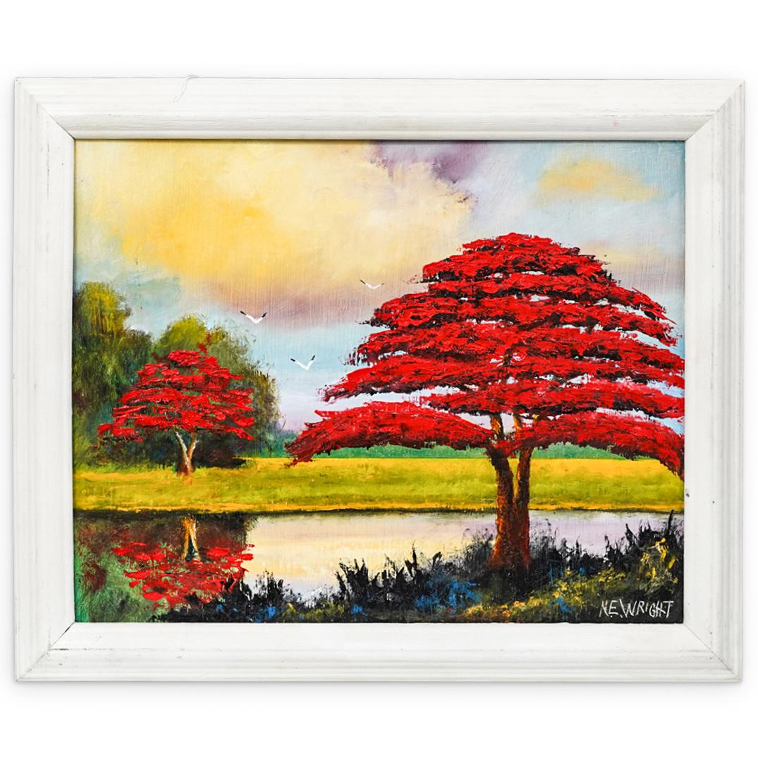 Norman Wright (American, Highwaymen) Oil on Board (1 of 5)