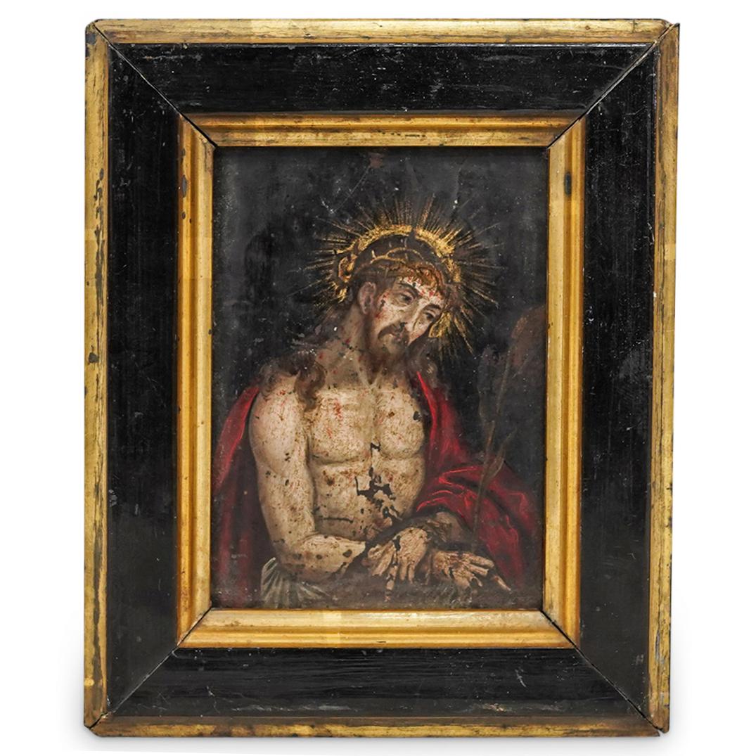 17th Cent. Oil on Copper Russian Icon (1 of 5)