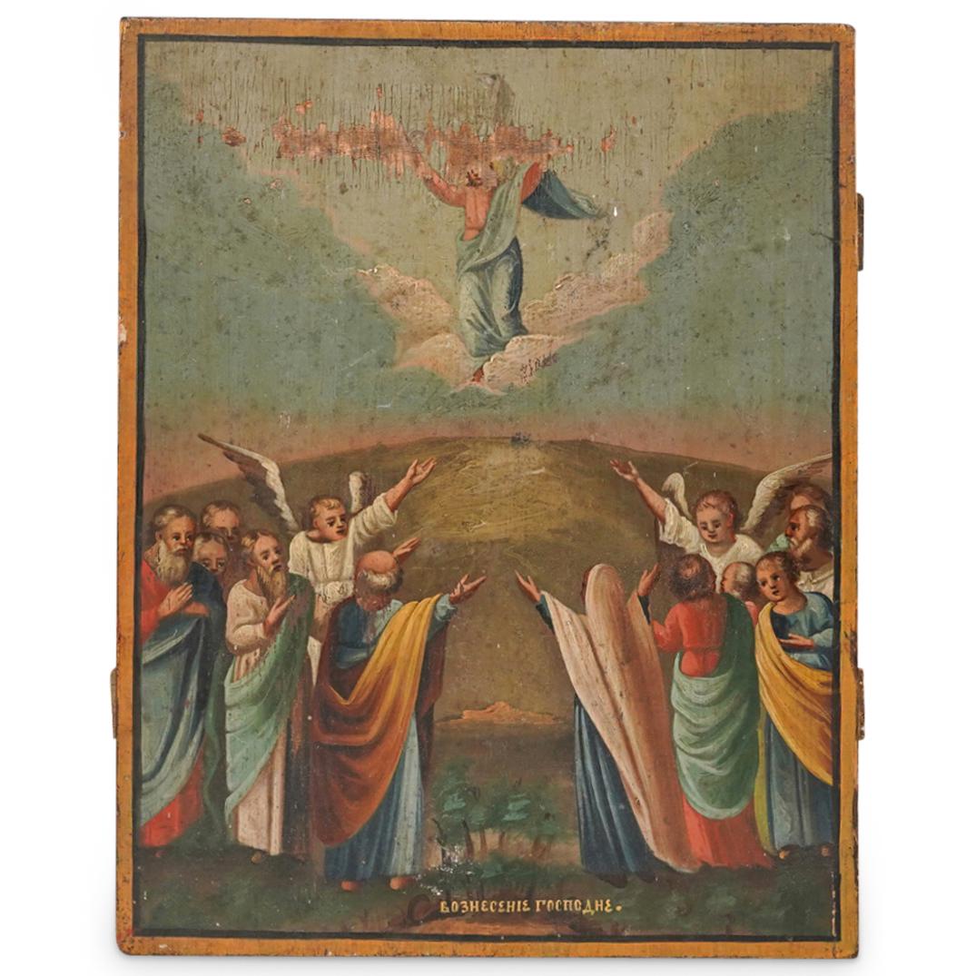 Russian "The Ascension of Jesus" Icon Painting (1 of 6)