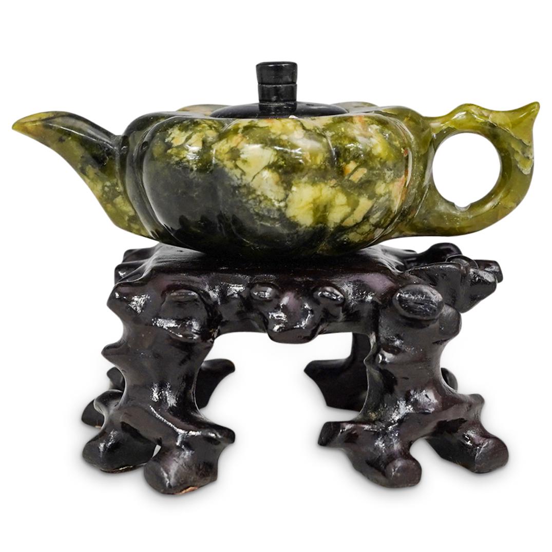Chinese Spinach Jade Teapot (1 of 7)