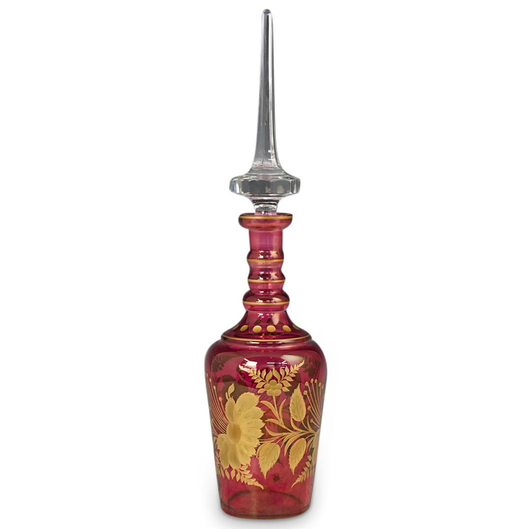 Moser Style Crystal Cut Decanter (1 of 8)