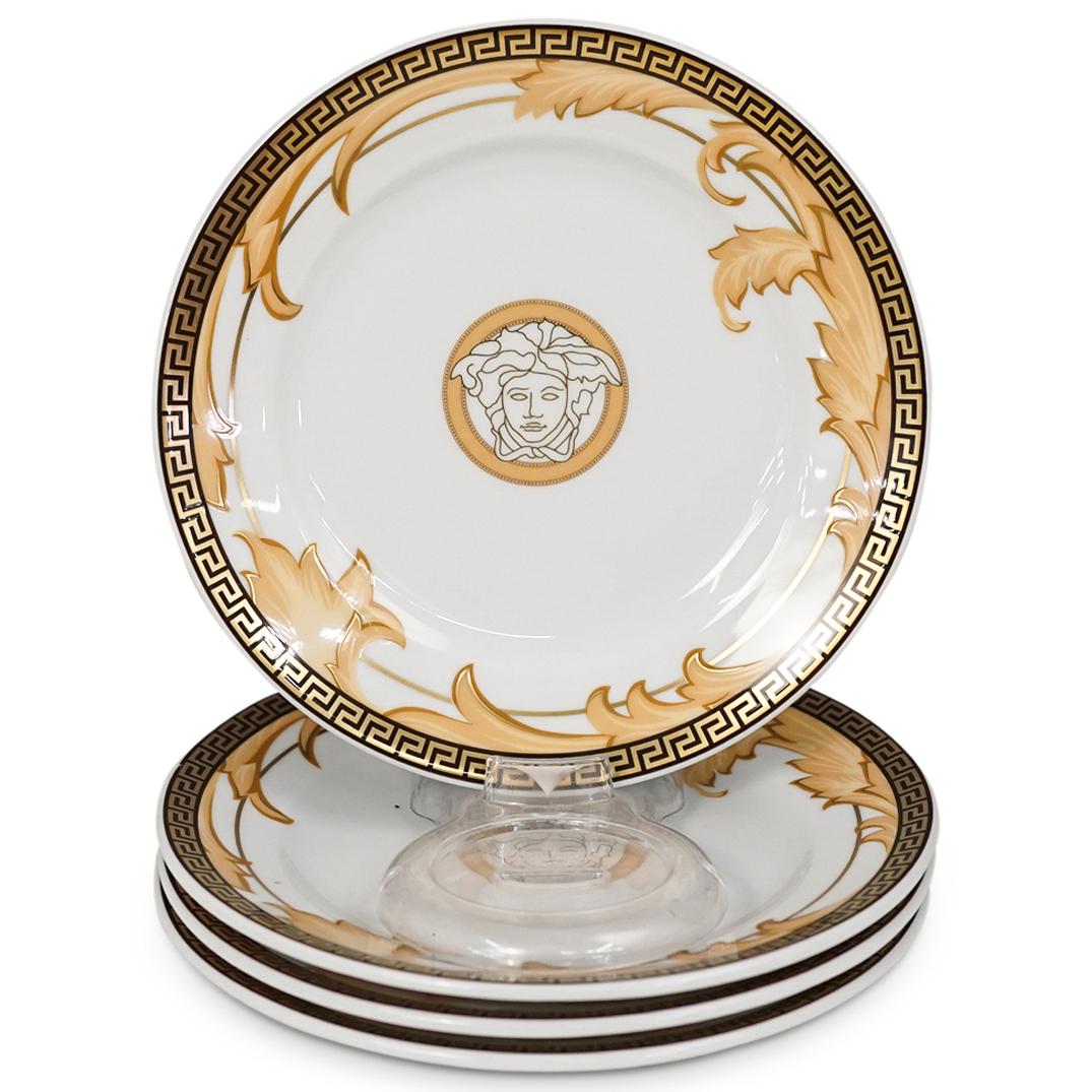 (4 Pc) Versace "Arabesque Champagne" Dessert Plates (1 of 5)