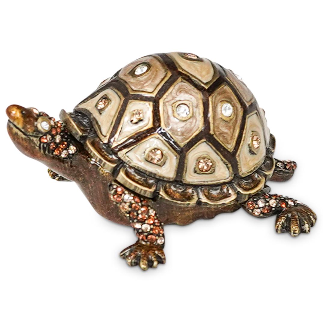 Jay Strongwater Enameled Turtle Trinket Box (1 of 9)