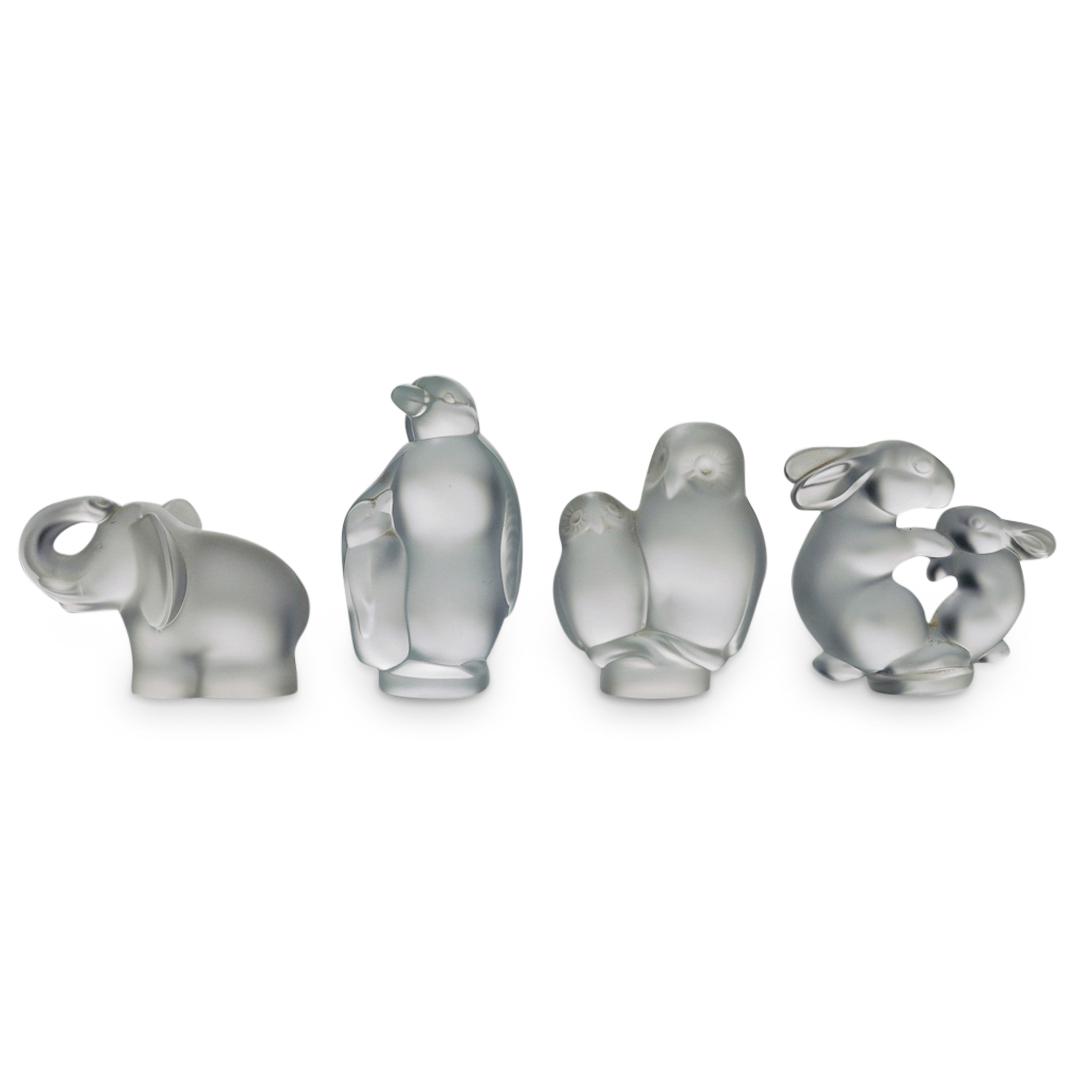 (4 Pc) Sevres Crystal Animal Figurines (1 of 6)