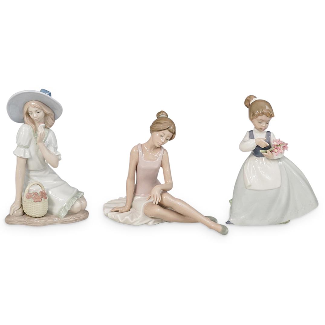 (3 Pc) Nao Porcelain Girl Figurines (1 of 8)