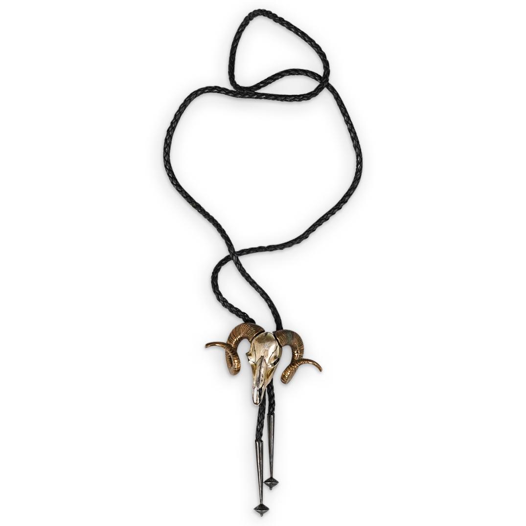 Horn Ram Bolo Rodeo Necktie (1 of 5)