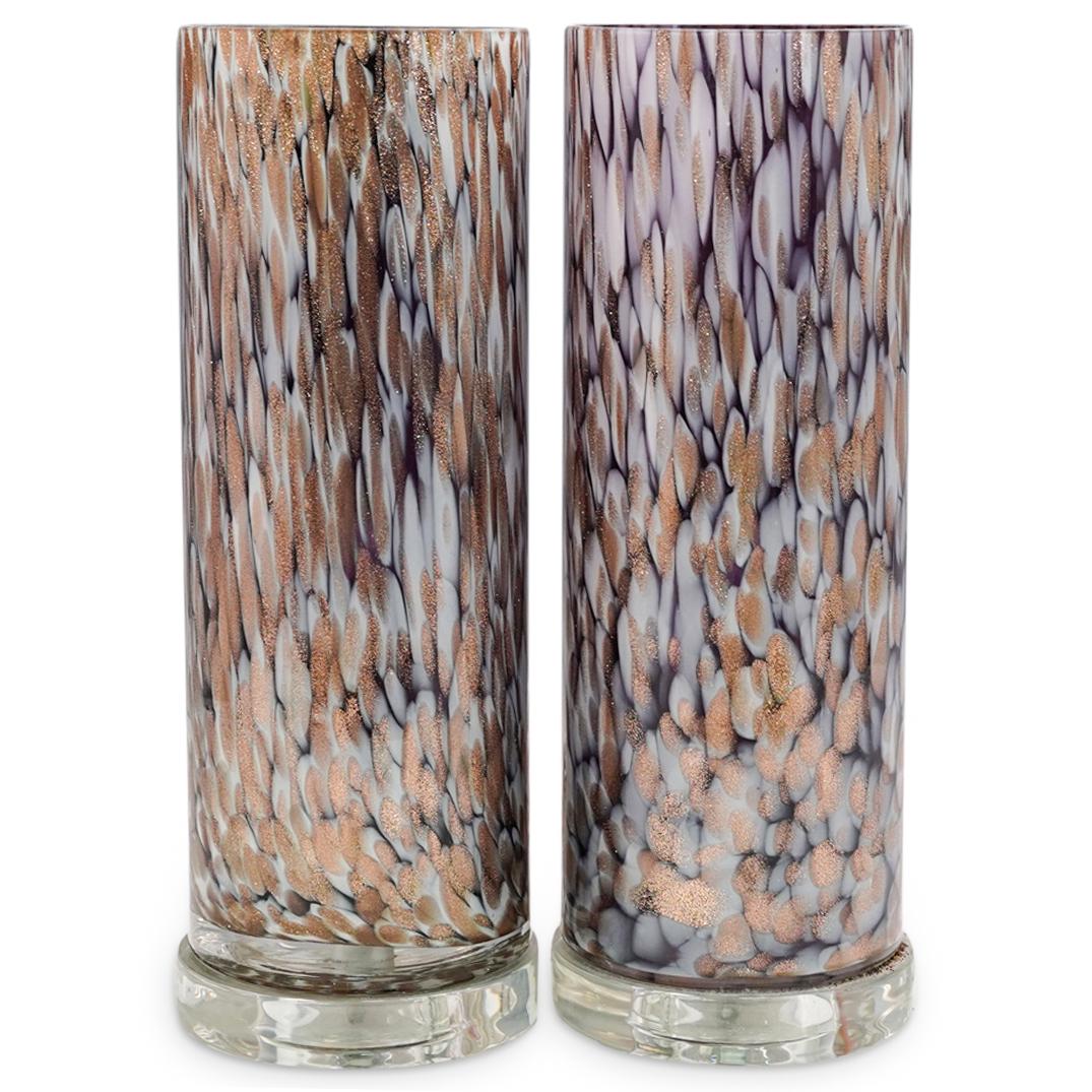 Pair Of Murano Style Table Glass Lamps (1 of 9)