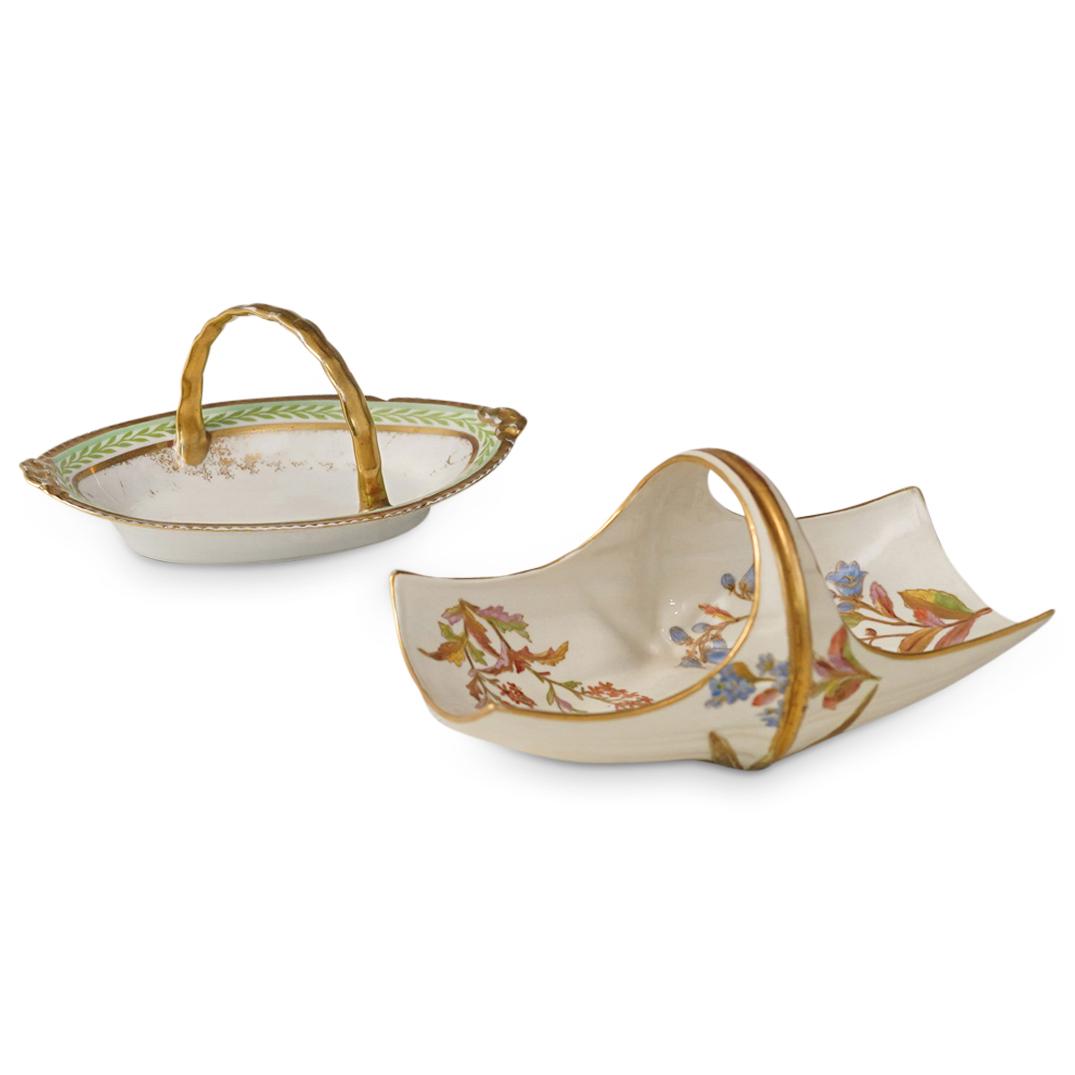 (2 Pc) Porcelain Handled Baskets (1 of 9)